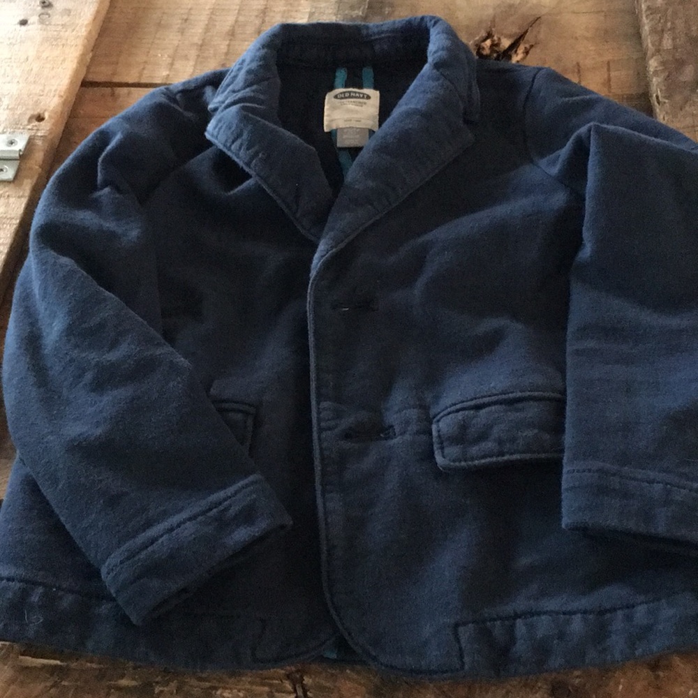 Blue cotton blazer